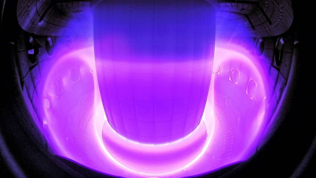 plasma de color morado experiento Wham